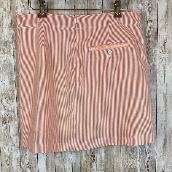 Lady Hagen Striped Back Zip Golf Skirt Size 6 Women - Picture 4 of 10